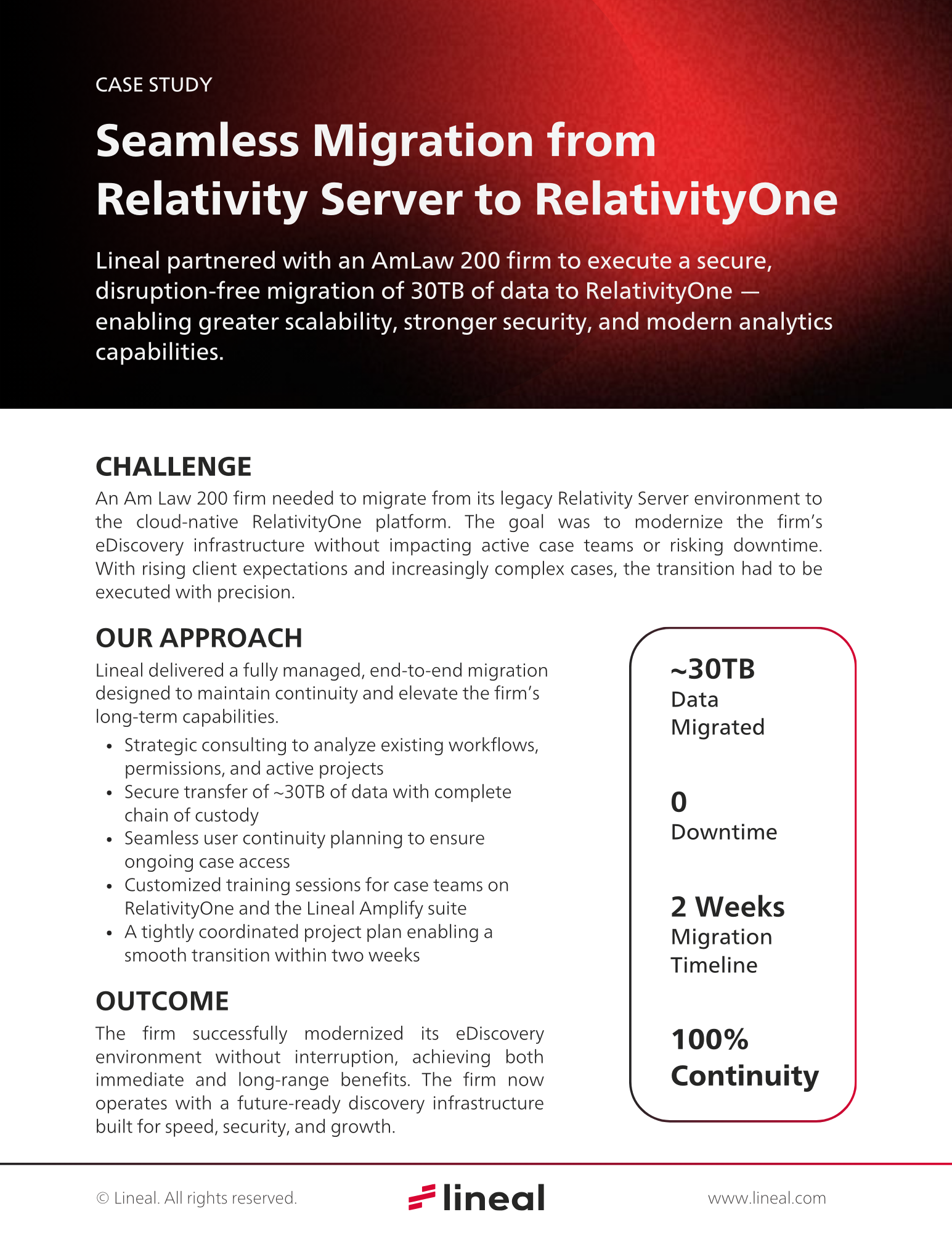 Seamless Migration from Relativity Server to RelativityOne