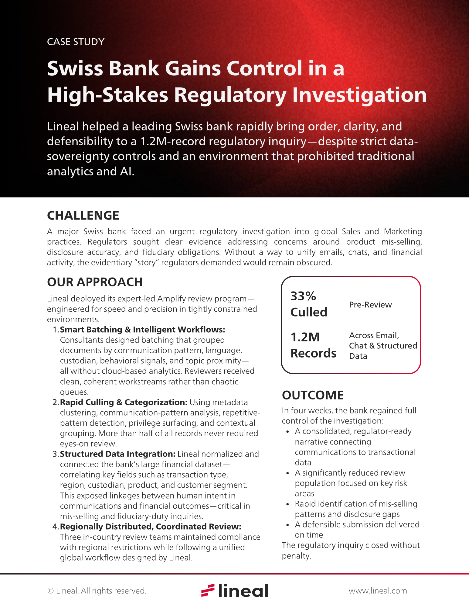 Swiss Bank Gains Control in a High-Stakes Regulatory Investigation